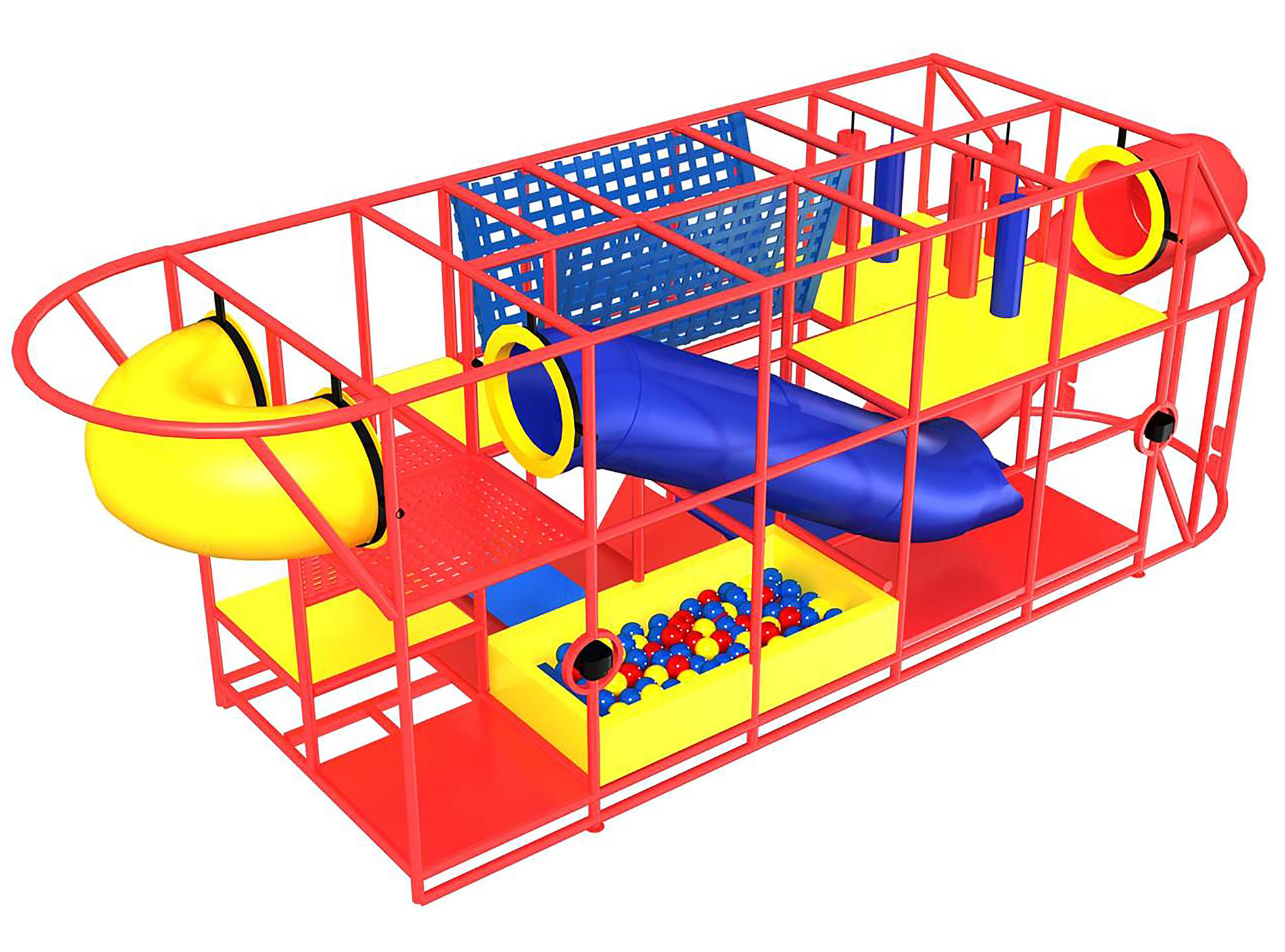 Buy Indoor Playground Equipment GPS267 (Indoor Playsystem Size) 10 ft. H x 30 ft. W x 8 ft