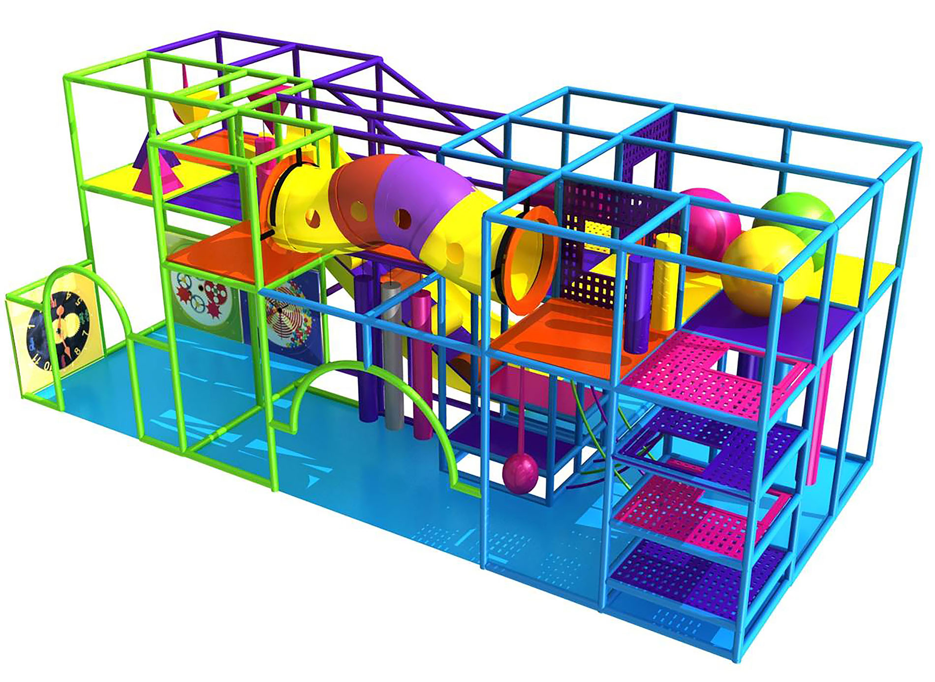 Buy Indoor Playground Equipment Gps406 Indoor Playsystem Size 11 Ft