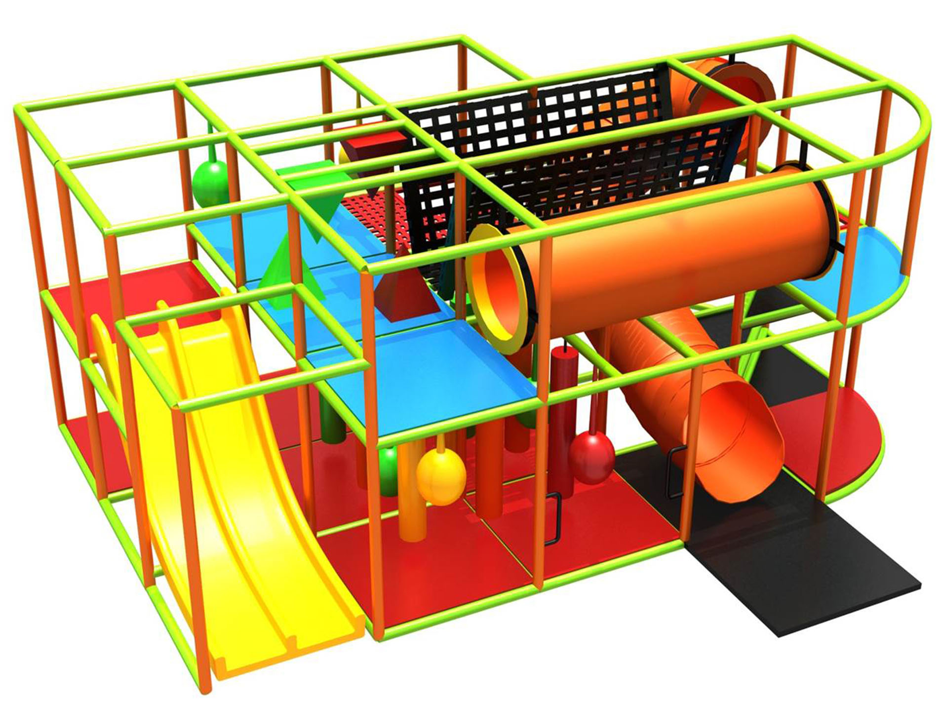 Buy Indoor Playground Equipment GPS512 (Indoor Playsystem Size) 9 ft. H x 12 ft. W x 20 ft
