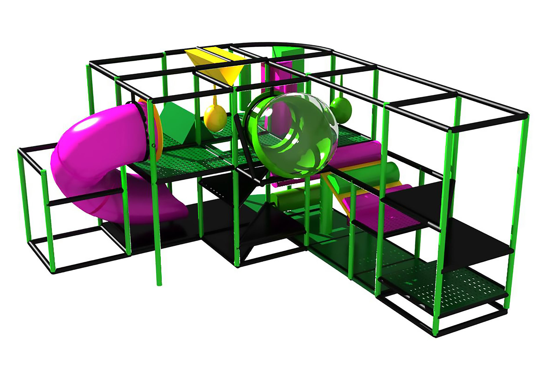 Buy Indoor Playground Equipment GPS466 (Indoor Playsystem Size) 9 ft