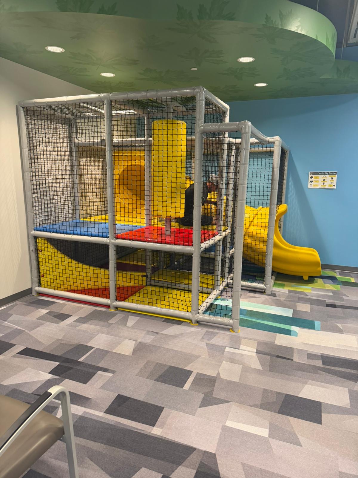 After refurbish - new safety netting and padding