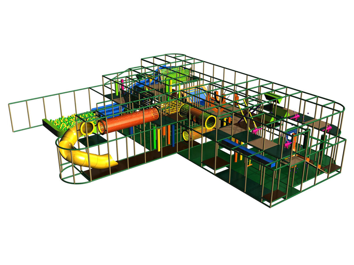 Buy Indoor Playground Equipment GPS363 (Indoor Playsystem Size) 17 ft. H x 44 ft. W x 36 ft