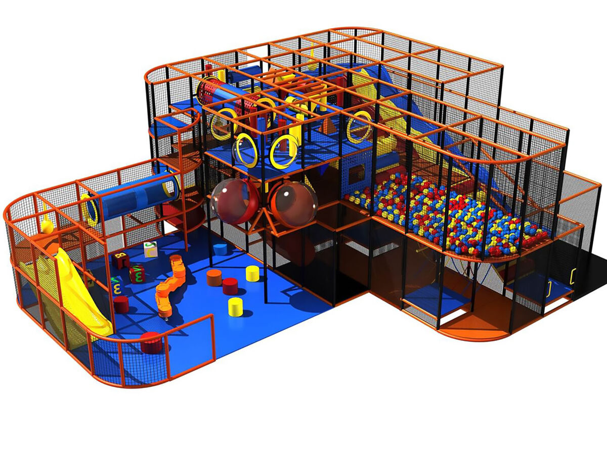 Buy Indoor Playground Equipment GPS210 (Indoor Playsystem Size) 20 ft. H x 36 ft. W x 12 ft