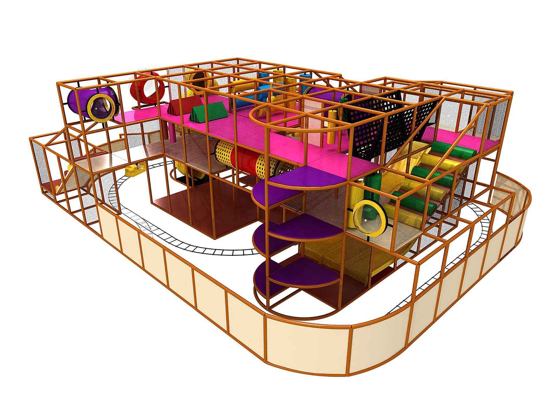 Buy Indoor Playground Equipment GPS32 (Indoor Playsystem Size) 15 ft. H x 36 ft. W x 48 ft