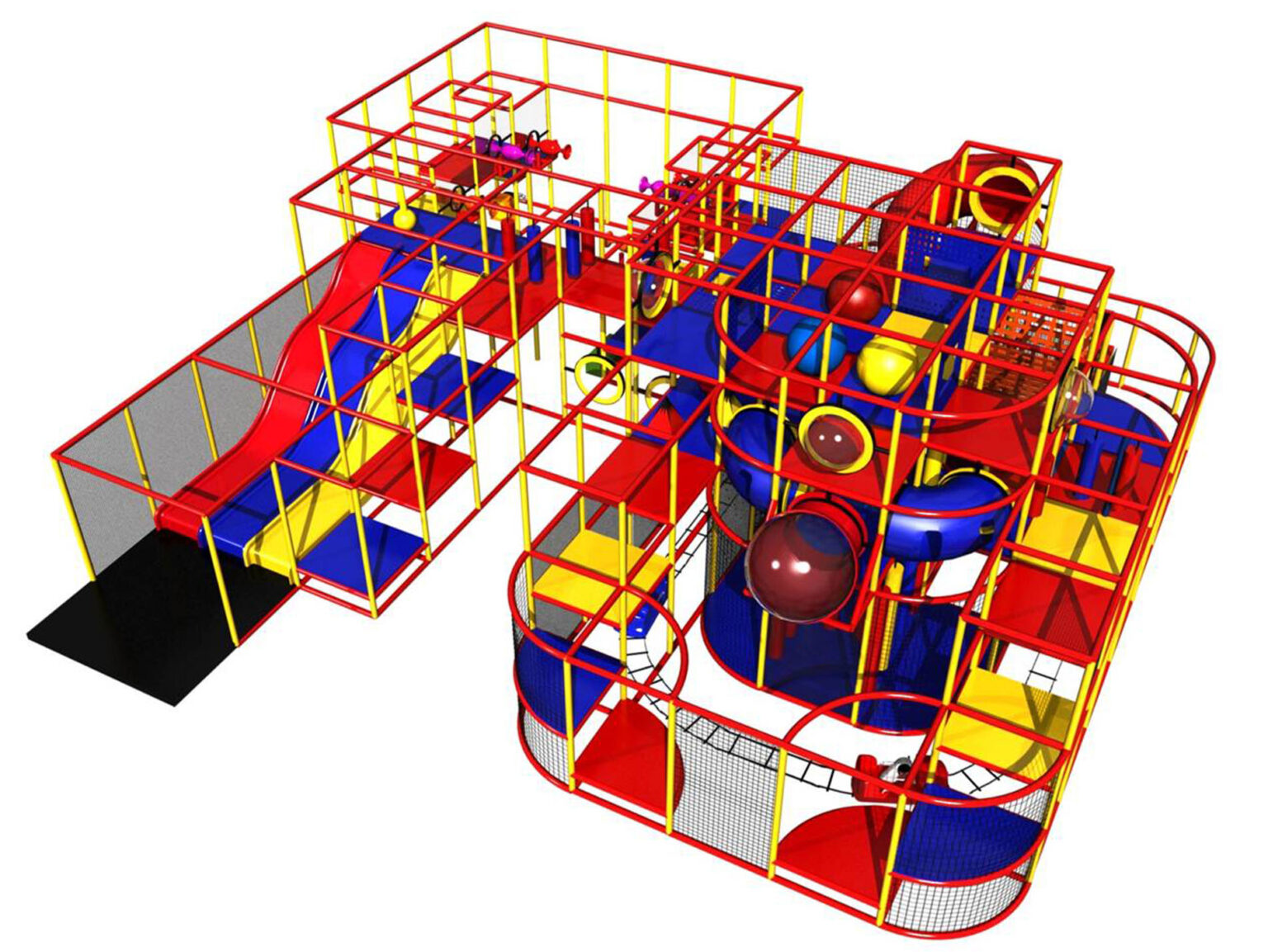 Buy Indoor Playground Equipment GPS193 (Indoor Playsystem Size) 24 ft