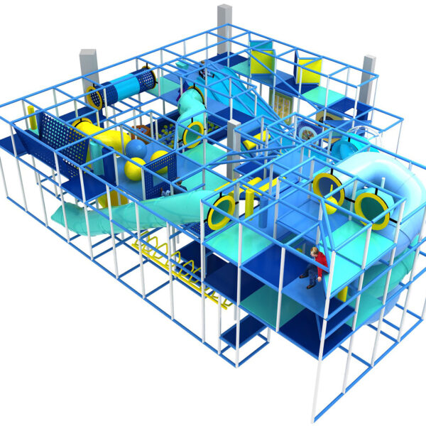Buy Indoor Playground Equipment GPS363 -(Indoor Playsystem Size) 17 ft. H x 44 ft. W x 36 ft.