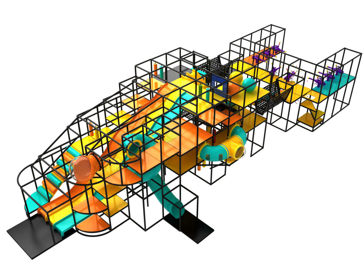 Buy Indoor Playground Equipment GPS39 (Indoor Playsystem Size) 25 ft. H x 90 ft. W x 88 ft