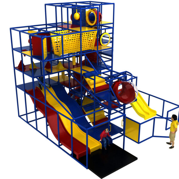 Buy Indoor Playground Equipment GPS394 -(Indoor Playsystem Size) 23 ft. H x 24 ft. W x 24 ft.