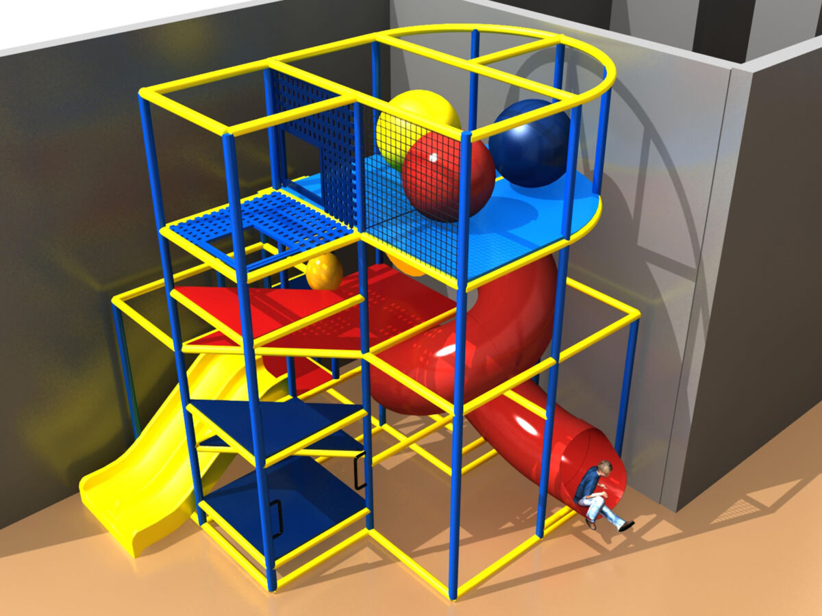 Indoor Playground Equipment GPS920 (Indoor Playsystem Size) 15 ft. H x 32 ft. W x 28 ft. Go