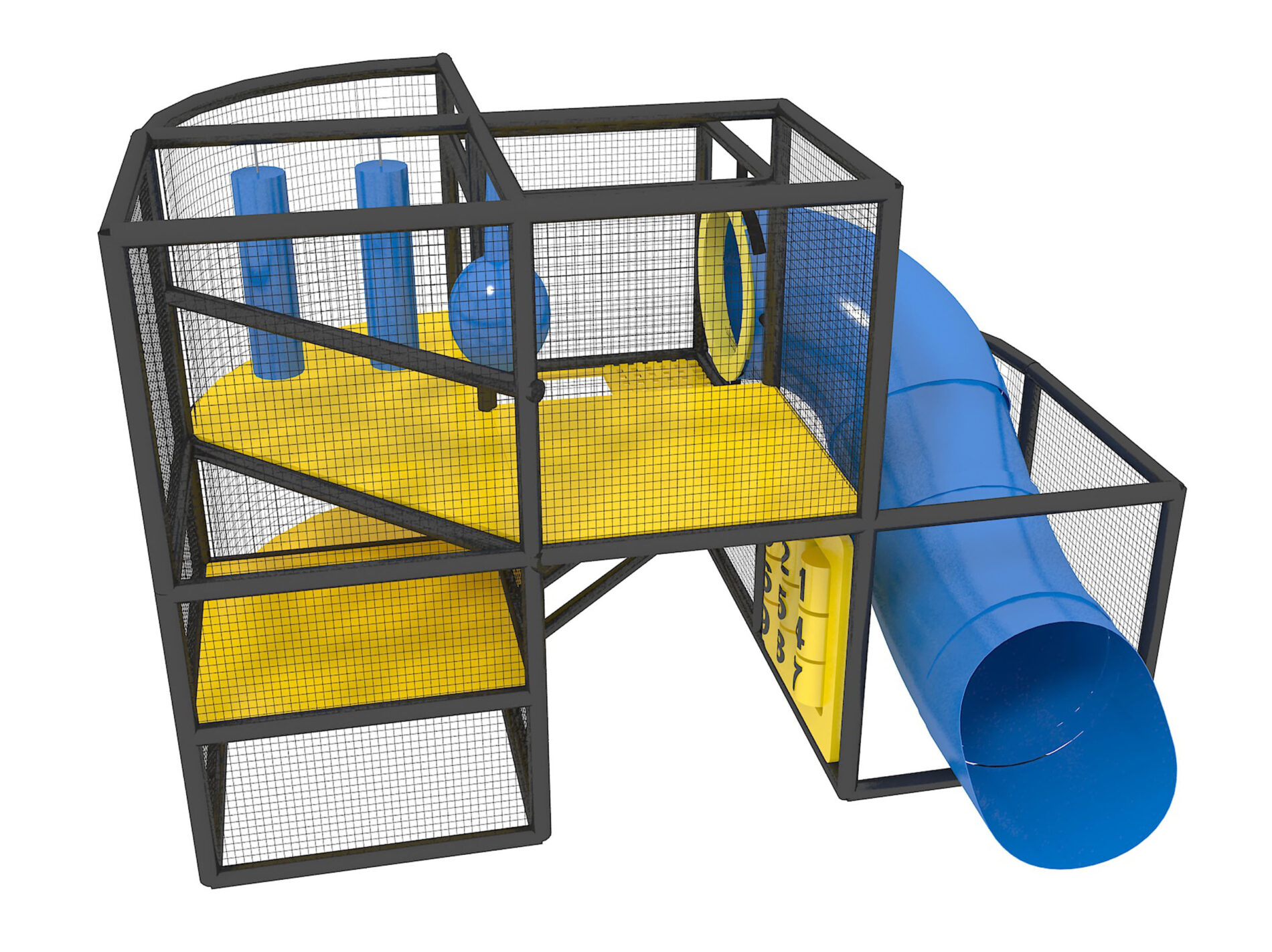 Indoor Playground GPS938 (Indoor Playsystem Size) 8 ft. H x 12 ft