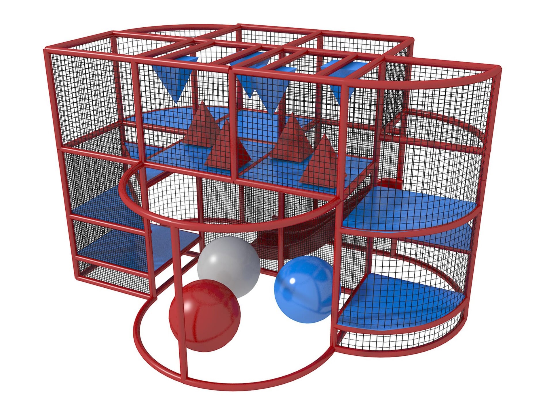 Indoor Playground GPS948 (Indoor Playsystem Size) 10 ft. H x 12 ft