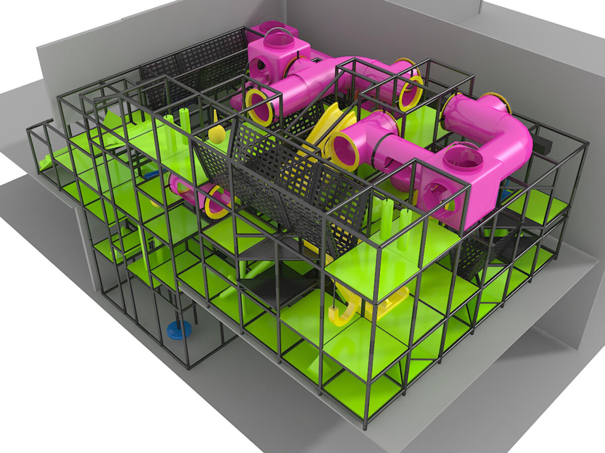 Indoor Playground GPS955 (Indoor Playsystem Size) 26 ft. H x 34 ft