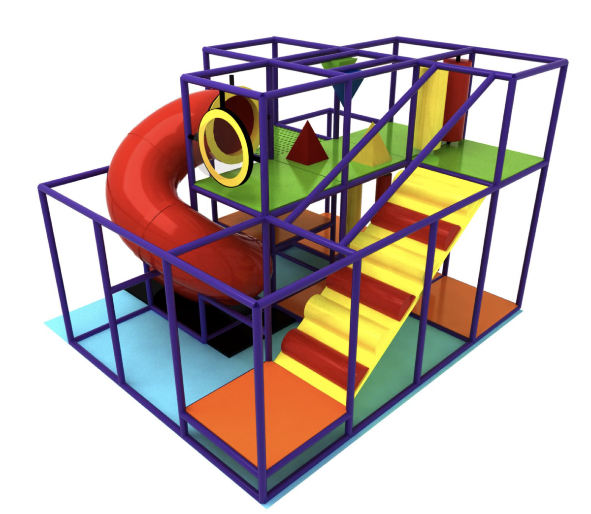 Indoor Playground GPS300 11 ft. H x 12 ft. W x 16 ft. Go Play Systems