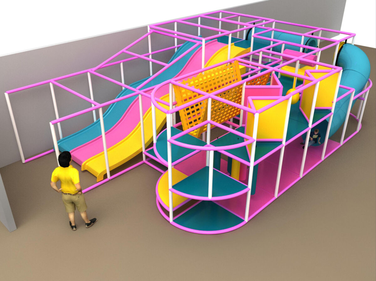 Indoor Playground GPS989 10 ft. H x 20 ft. W x 32 ft. Go Play Systems