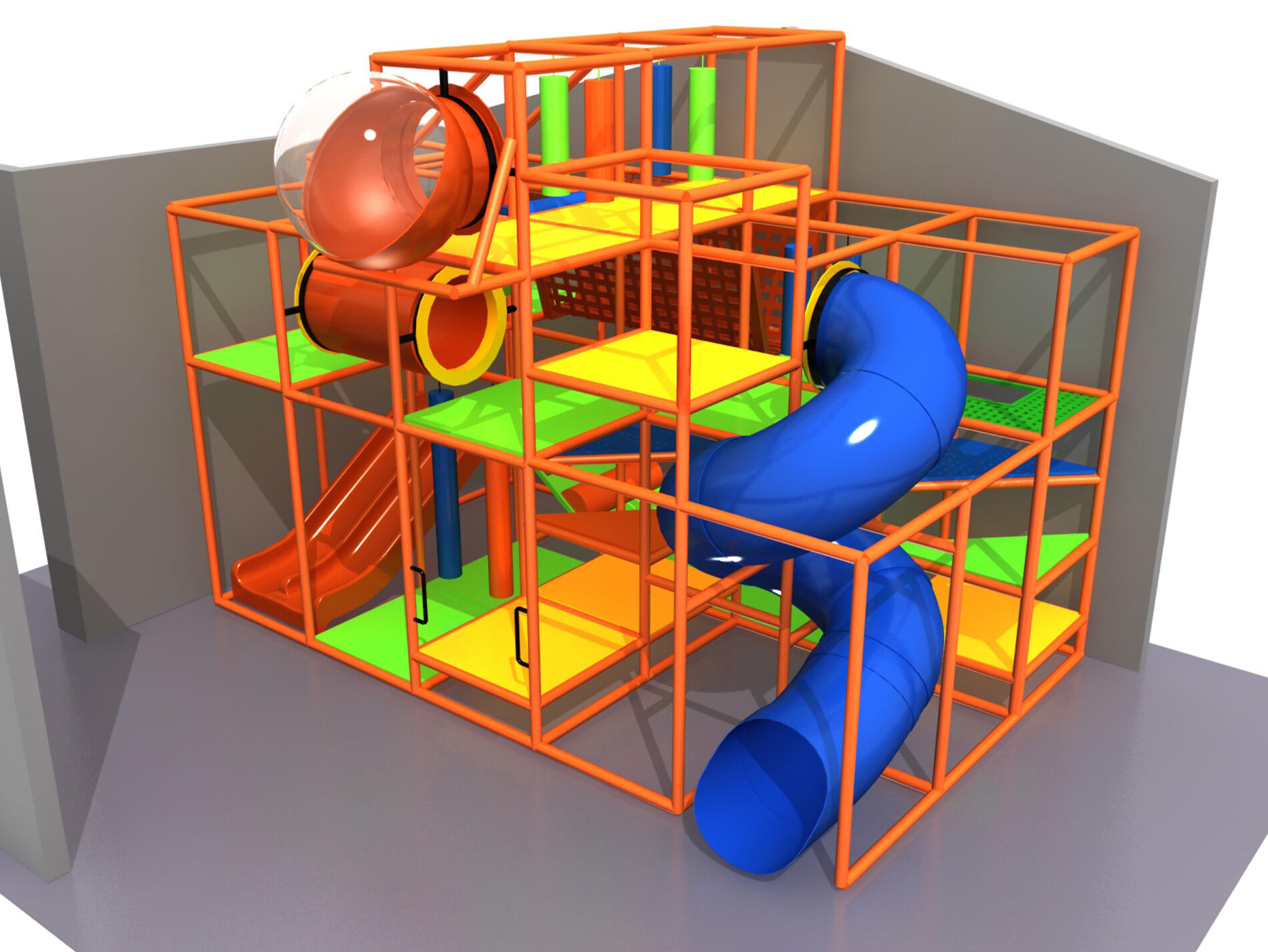 Indoor Playground GPS992 15 ft. H x 20 ft. W x 12 ft. Go Play Systems