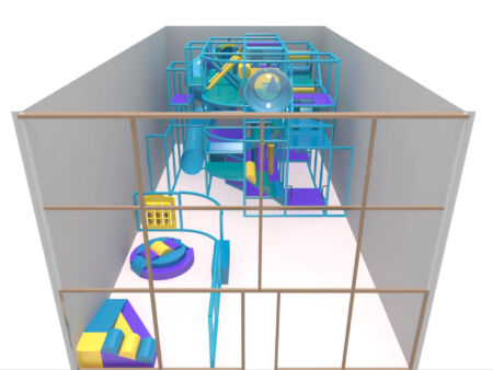 Indoor Playground GPS 1273 - 16ft. H x 15ft. W x 20ft. L