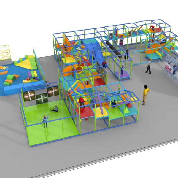 Indoor Playground GPS1262 – 9 ft. H x 60 ft. W x 44 ft. L.