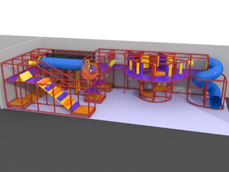 Indoor Playground GPS1248 - 10 ft. H x 48 ft. W x 20 ft.