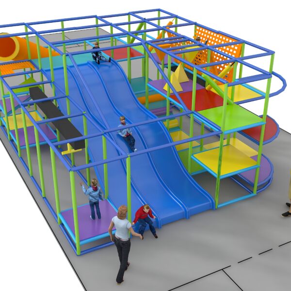 Indoor Playground GPS1215 – 11 ft. H x 28 ft. W x 20 ft.