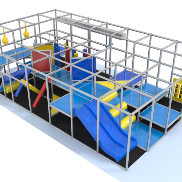 Indoor Playground GPS1246 – 9 ft. H x 16 ft. W x 28 ft.