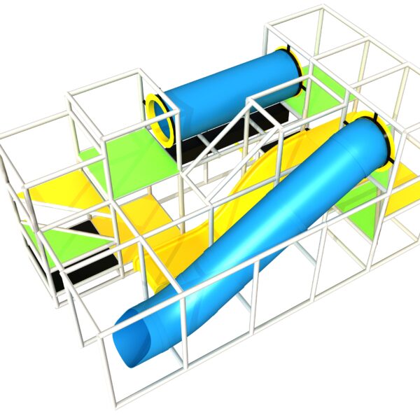 Indoor Playground GPS1232 – 10 ft. H x 11 ft. W x 20 ft.