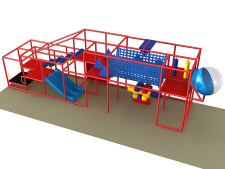 Indoor Playground GPS1237 - 10 ft. H x 8 ft. W x 32 ft.