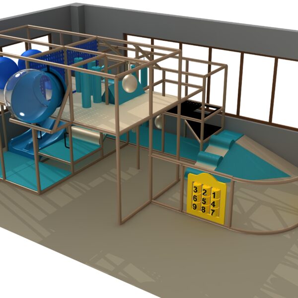 Indoor Playground GPS1245 – 11 ft. H x 16 ft. W x 27 ft.