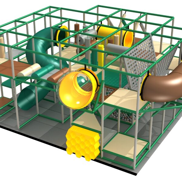 Indoor Playground GPS1328 – 11 ft. H x 20 ft. W x 22 ft.