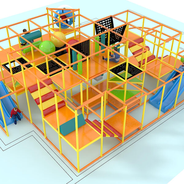 Indoor Playground GPS1323 – 12 ft. H x 24 ft. W x 32 ft.
