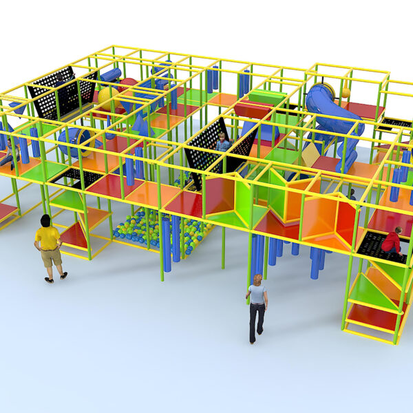 Indoor Playground GPS5 – 12 ft. H x 29.5 ft. W x 42.5 ft.