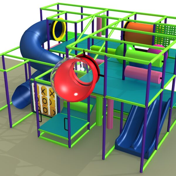 Indoor Playground GPS1275 – 11 ft. H x 20 ft. W x 16 ft.