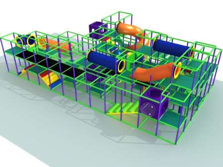 Indoor Playground GPS1330 - 14 ft. H x 24 ft. W x 48 ft.