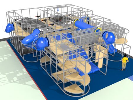 Indoor Playground GPS 1247 - 52ft. H x 14ft. W x 36ft. L
