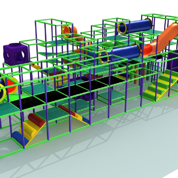 Indoor Playground GPS1330 – 14 ft. H x 48 ft. W x 24 ft.