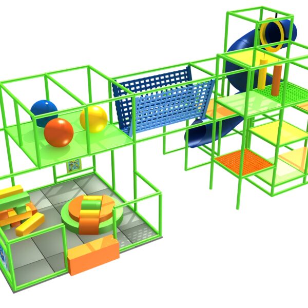 Indoor Playground GPS1327 – 15 ft. H x 12 ft. W x 32 ft.
