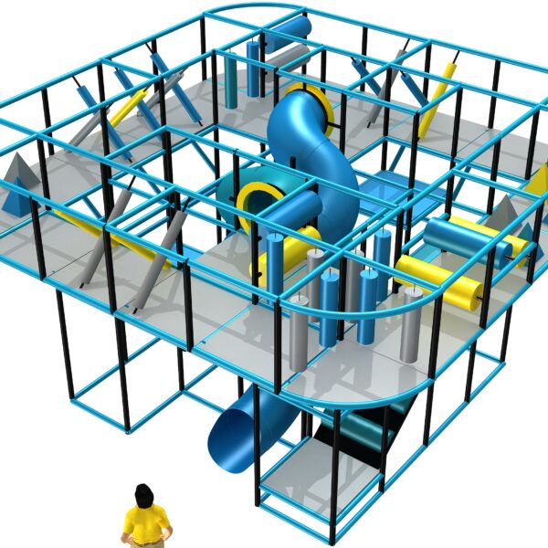 Indoor Playground GPS1340 – 15 ft. H x 24 ft. W x 24 ft.