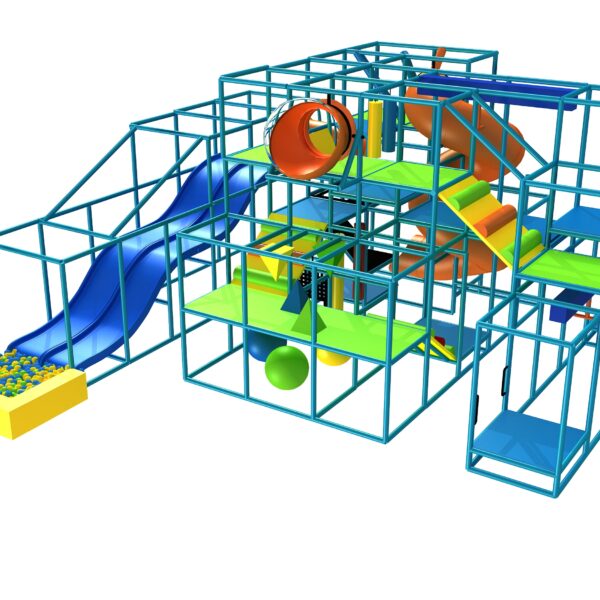 Indoor Playground GPS1227 – 15ft. H x 30ft. W x 28ft. L