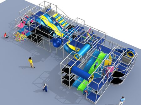 Indoor Playground GPS1389 - 15 ft. H x 28 ft. W x 64 ft.