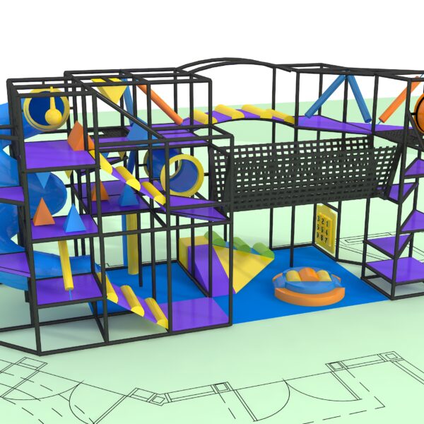 Indoor Playground GPS1206 – 15 ft. H x 32 ft. W x 12 ft.