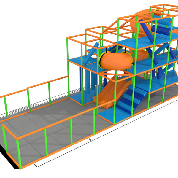 Indoor Playground GPS1299 – 15 ft. H x 36 ft. W x 12 ft.