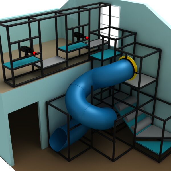Indoor Playground GPS1298 – 17 ft. H x 14 ft. W x 16 ft.