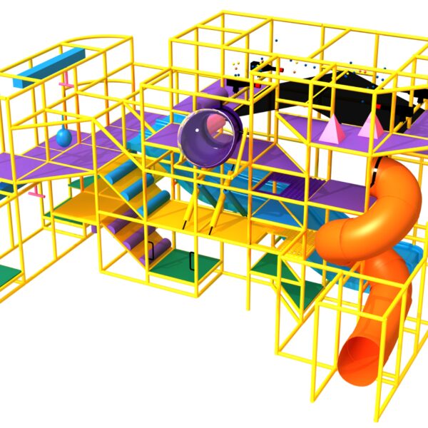 Indoor Playground GPS1187 – 17 ft. H x 20 ft. W x 32 ft.