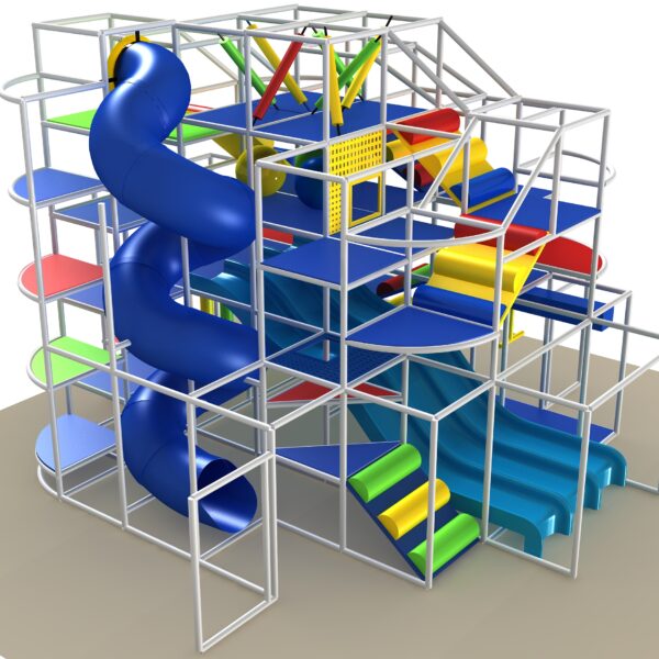 Indoor Playground GPS1341 – 19 ft. H x 26 ft. W x 28 ft.