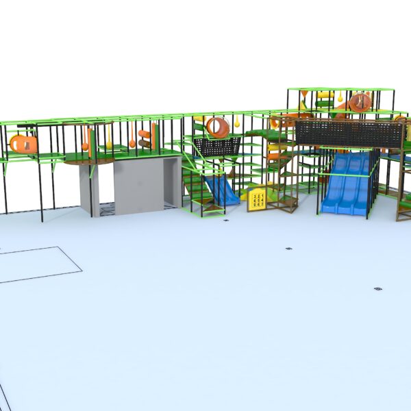 Indoor Playground GPS1219 – 19 ft. H x 32 ft. W x 80 ft.