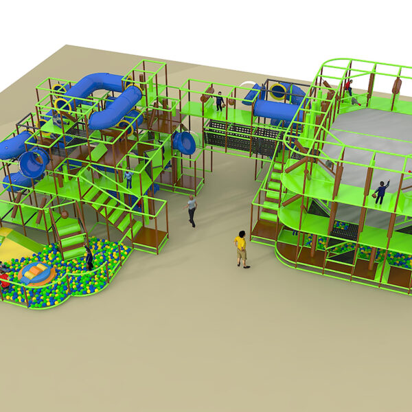 Indoor Playground GPS1315 – 19 ft. H x 68 ft. W x 48 ft.