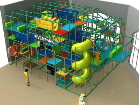 Indoor Playground GPS1223 - 21 ft. H x 28 ft. W x 44 ft.