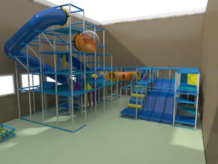 Indoor Playground GPS1218 - 23 ft. H x 36 ft. W x 401440 ft.