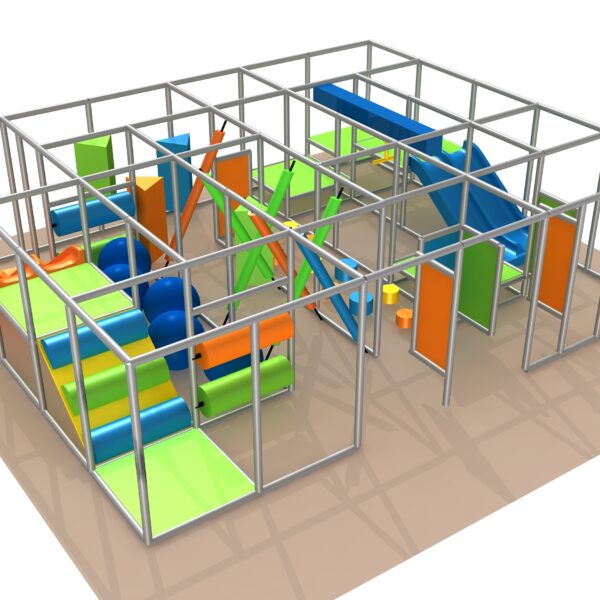 Indoor Playground GPS1336 – 6 ft. H x 20 ft. W x 24 ft.