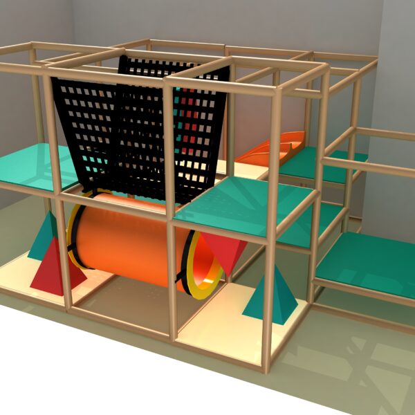 Indoor Playground GPS1274 – 8 ft. H x 12 ft. W x 15 ft.