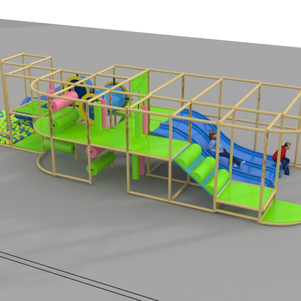 Indoor Playground GPS1267 – 8 ft. H x 40 ft. W x 12 ft.